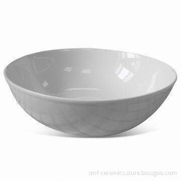 Large Salad Bowl with 12-inch Top Diameter, Customized Designs and Colors are Accepted